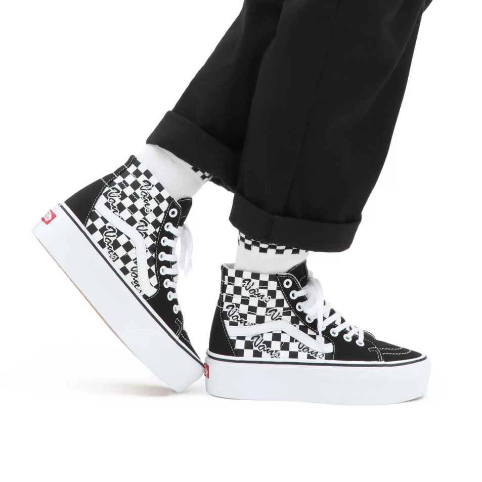 Vans Sk8-hi Kúpos Stackform Cipő Fekete
