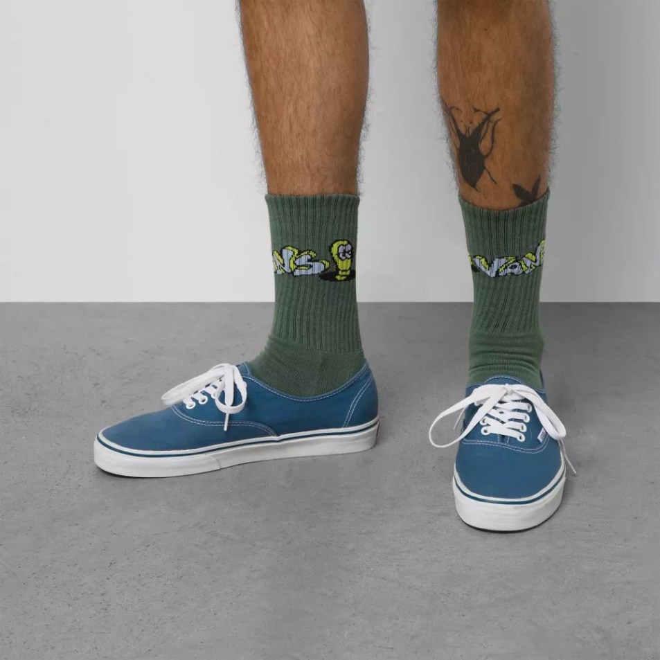 Vans Skate Classics Crew Zokni (1 Pár) Zöld