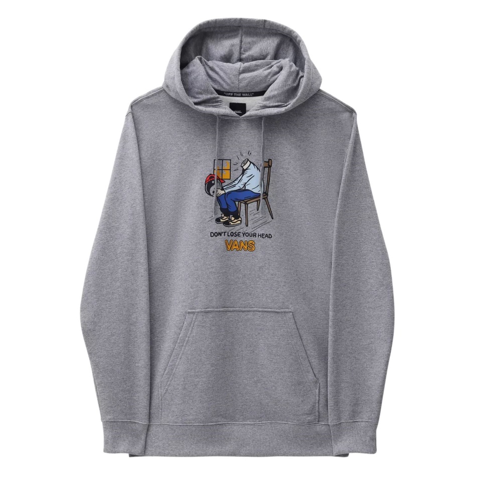 Vans Skate Grafikus Pulóver Kapucnis Pulóver Szürke