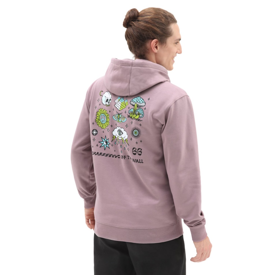 Vans Storm Daze Pulóver Kapucnis Pulóver Rózsaszín