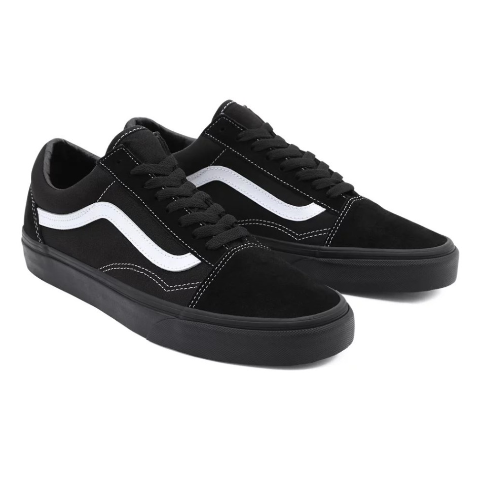 Vans Velúr/vászon Régi Skool Cipő Fekete