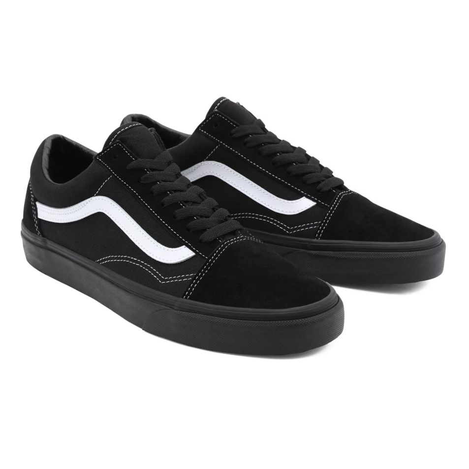 Vans Velúr/vászon Régi Skool Cipő Fekete