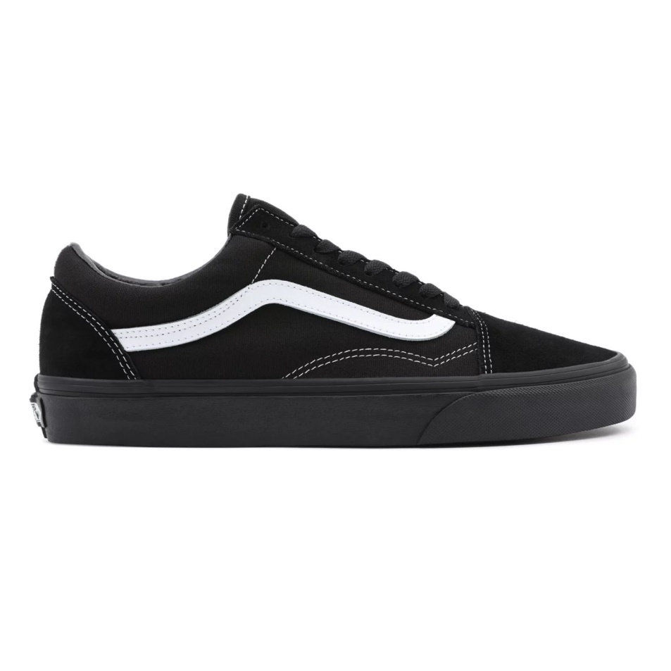 Vans Velúr/vászon Régi Skool Cipő Fekete