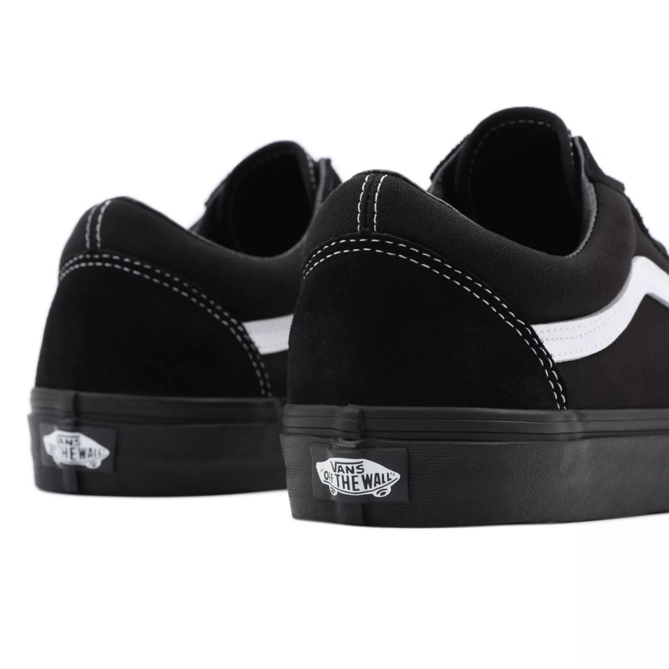 Vans Velúr/vászon Régi Skool Cipő Fekete