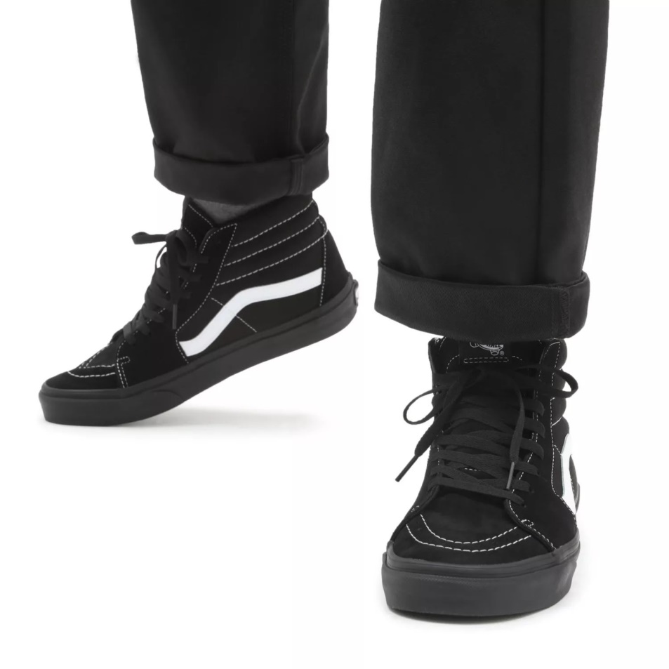 Furgonok Velúr/vászon Sk8-hi Cipő Fekete