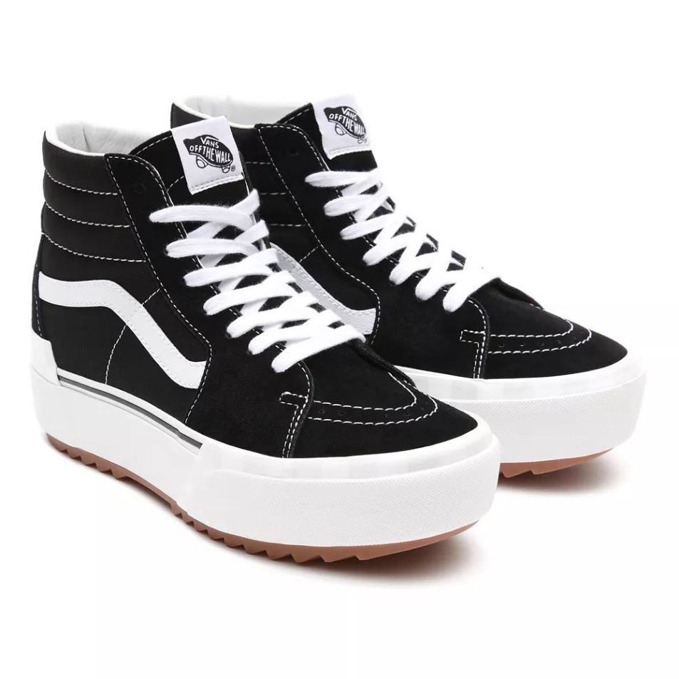 Furgonok Velúr/vászon Sk8-hi Halmozott Cipő Fekete