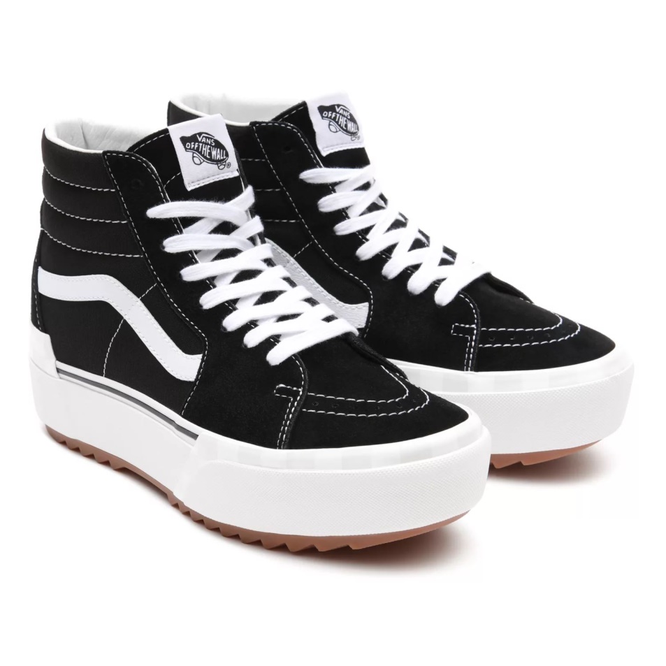 Furgonok Velúr/vászon Sk8-hi Halmozott Cipő Fekete