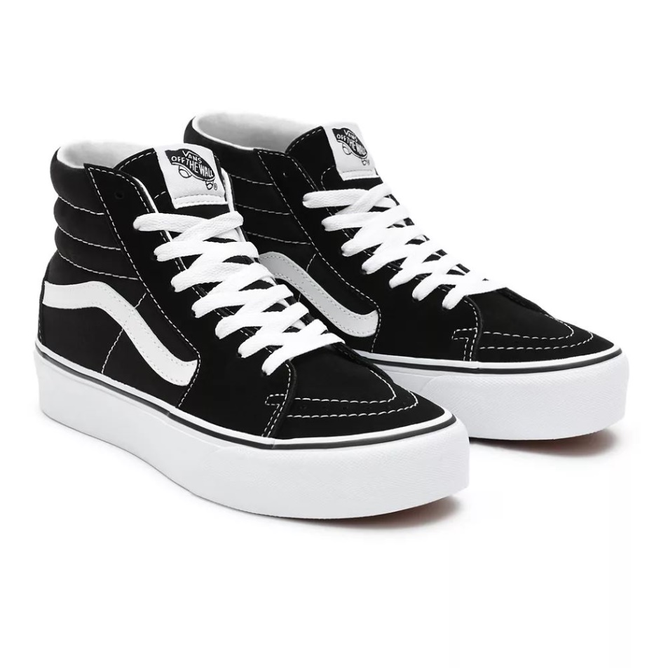 Furgonok Velúr Sk8-hi Platform 2.0 Cipő Fekete