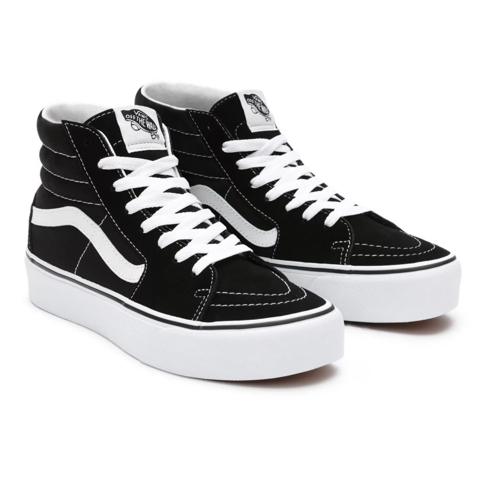 Furgonok Velúr Sk8-hi Platform 2.0 Cipő Fekete
