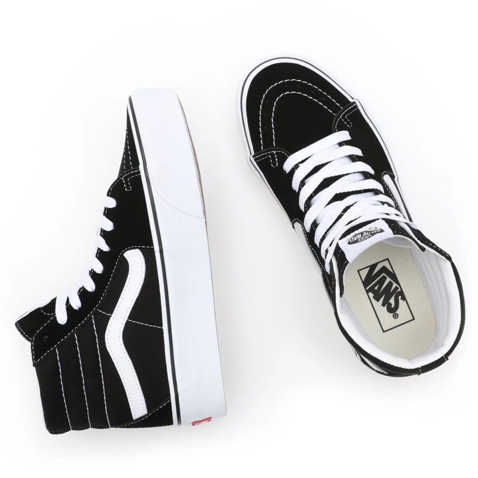 Furgonok Velúr Sk8-hi Platform 2.0 Cipő Fekete