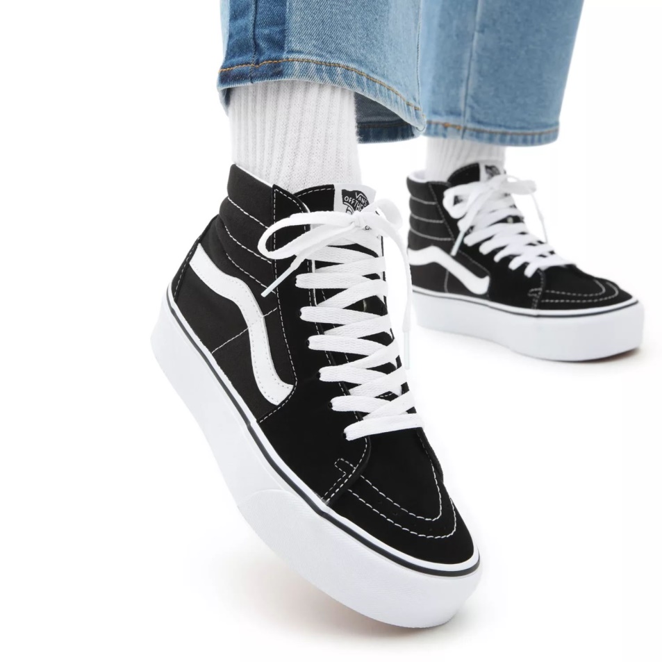 Furgonok Velúr Sk8-hi Platform 2.0 Cipő Fekete