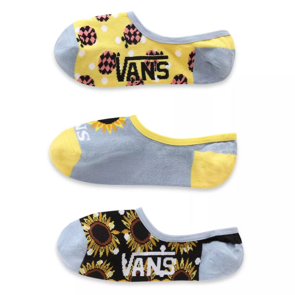 Vans Napraforgó Mix Canoodle Zokni (3 Pár) Fekete-fehér