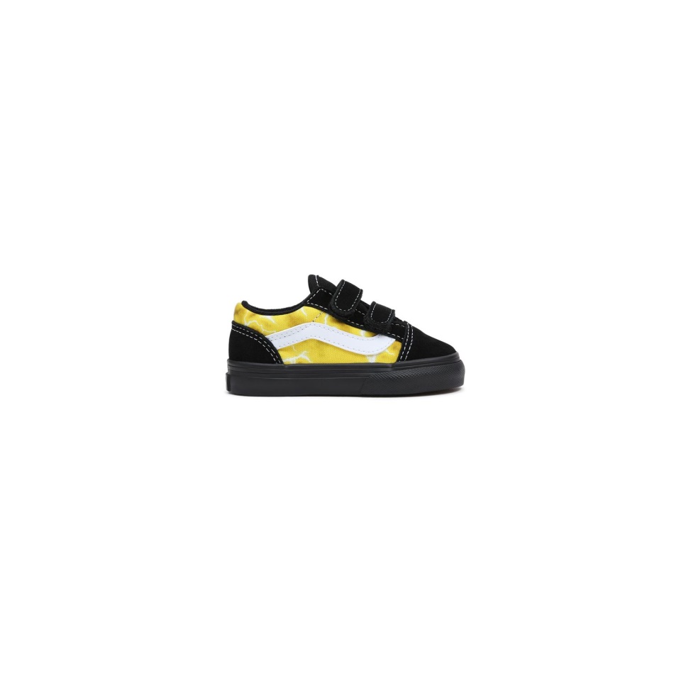 Furgonok Toddler Old Skool V Cipő (1-4 év) Fekete-sárga