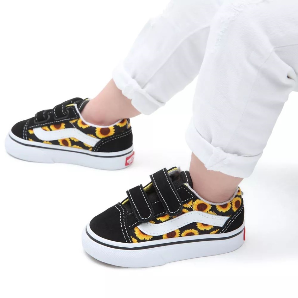 Vans Toddler Old Skool V Cipő (1-4 év) Fekete