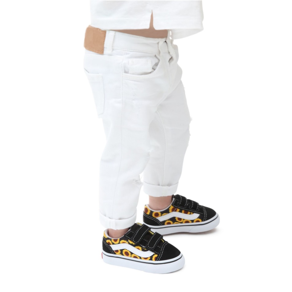 Vans Toddler Old Skool V Cipő (1-4 év) Fekete
