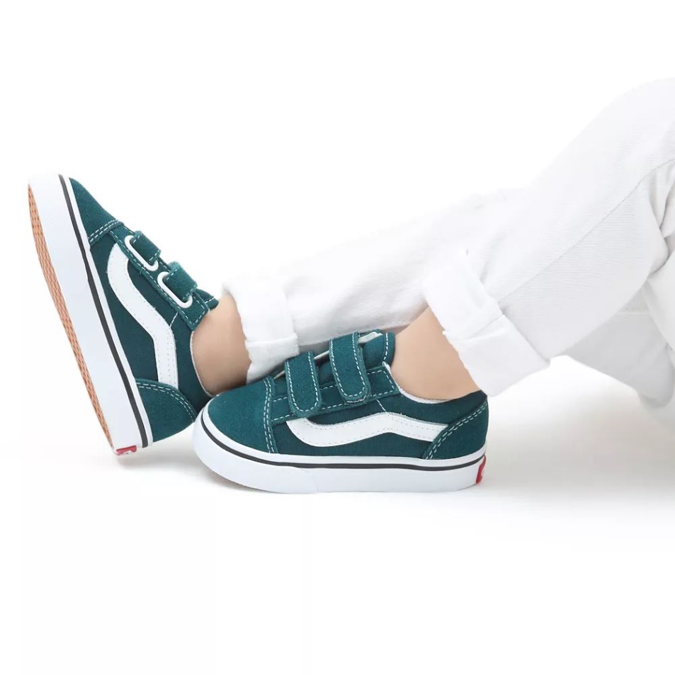 Furgonok Toddler Old Skool V Cipő (1-4 év) Zöld