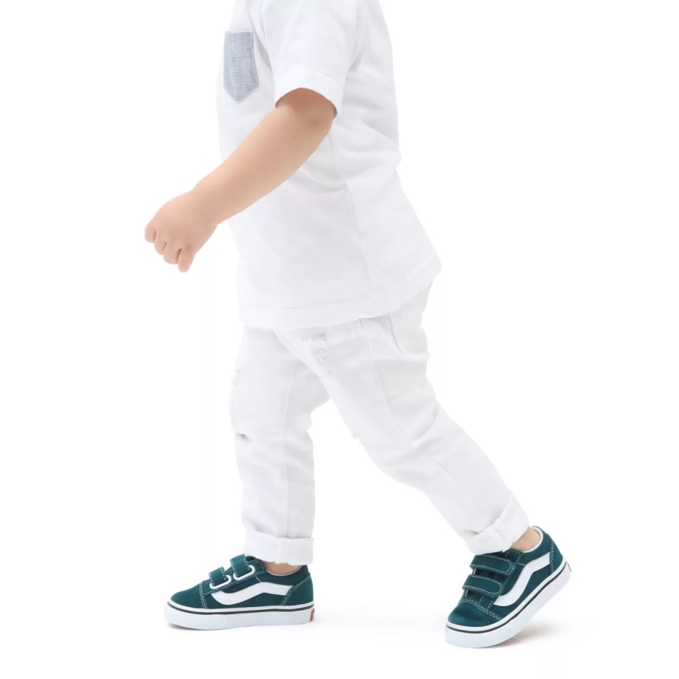 Furgonok Toddler Old Skool V Cipő (1-4 év) Zöld