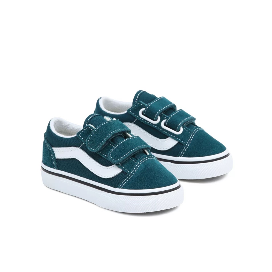Furgonok Toddler Old Skool V Cipő (1-4 év) Zöld