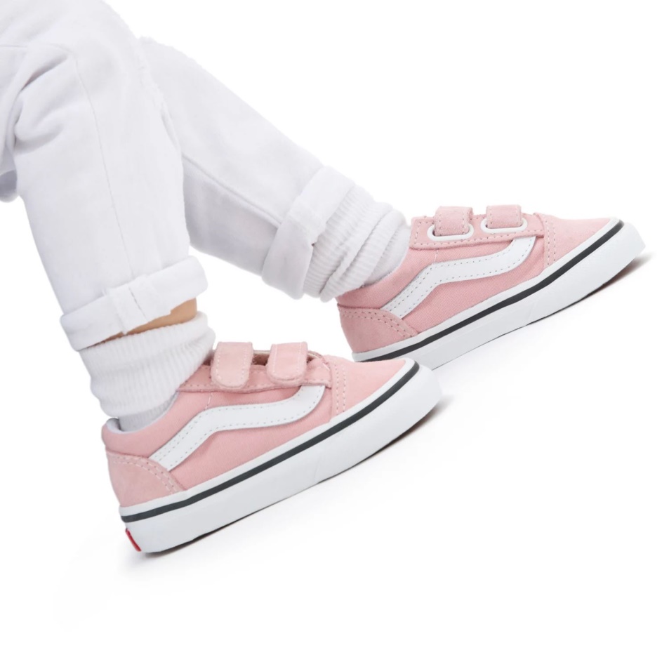 Vans Toddler Old Skool V Cipő (1-4 év) Rózsaszín