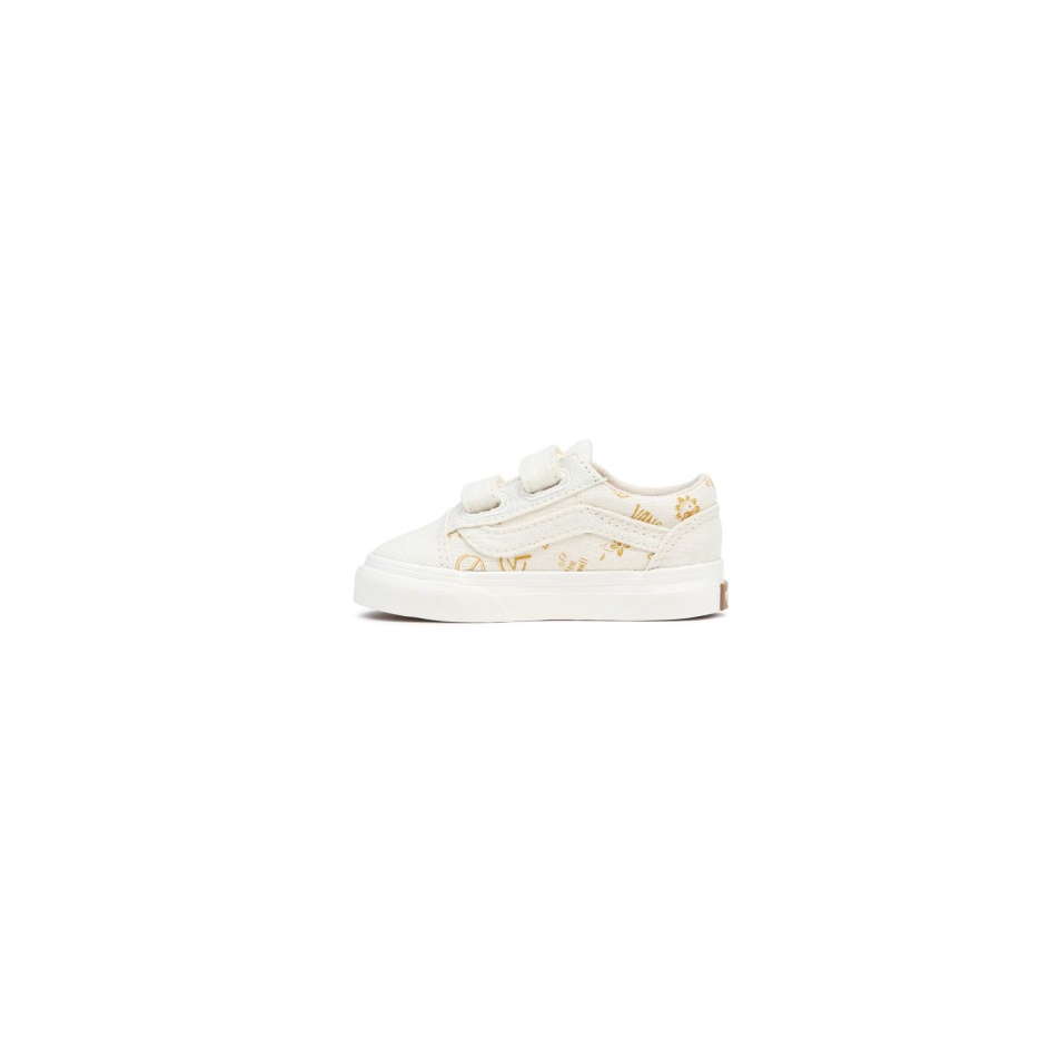 Vans Toddler Old Skool V Cipő (1-4 év) Fehér