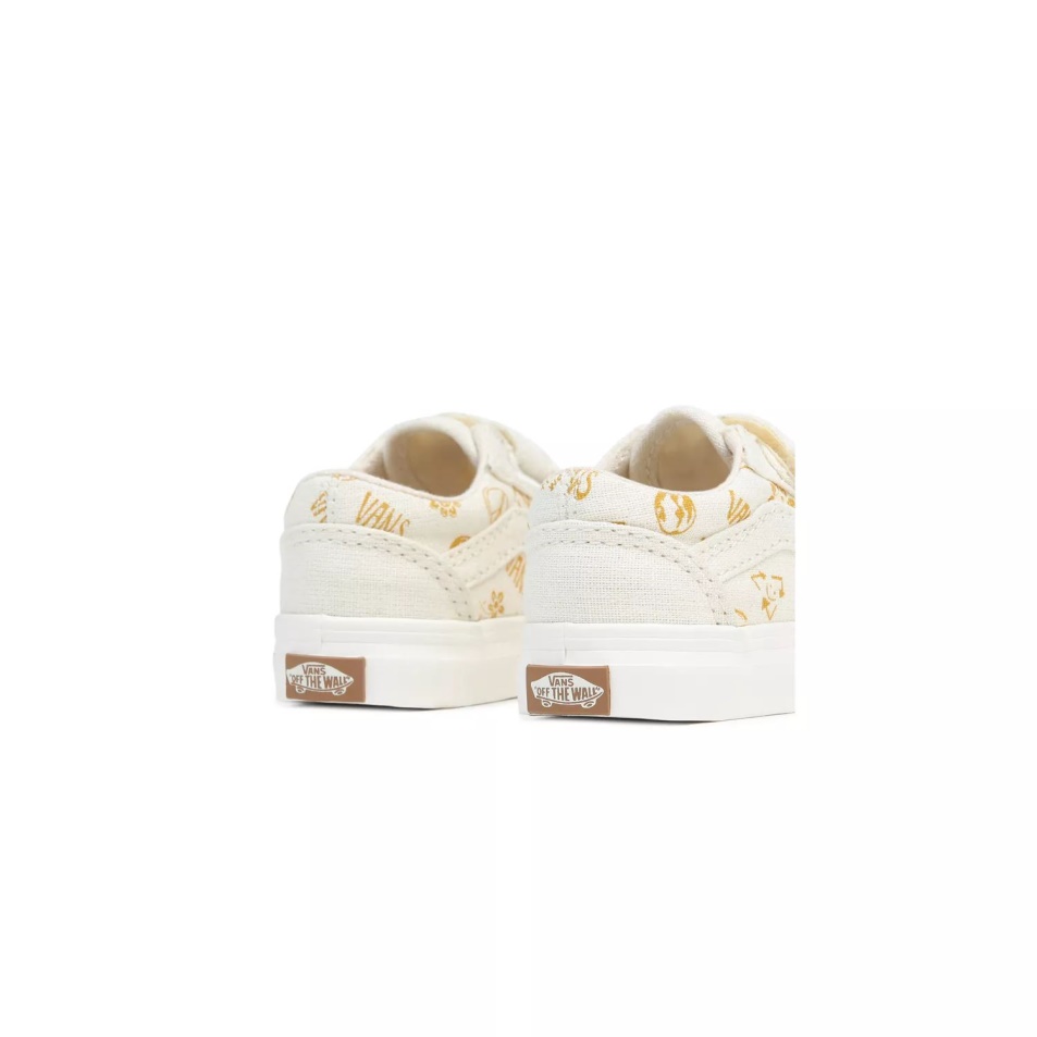 Vans Toddler Old Skool V Cipő (1-4 év) Fehér