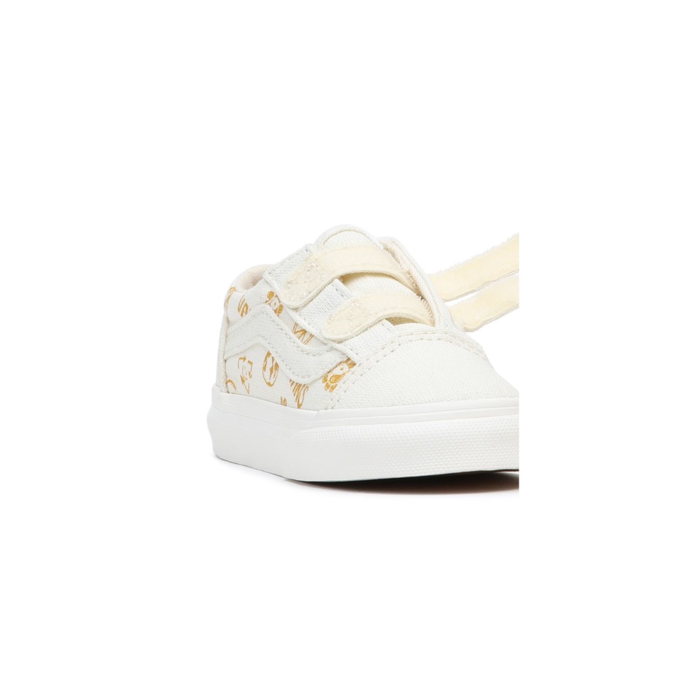 Vans Toddler Old Skool V Cipő (1-4 év) Fehér