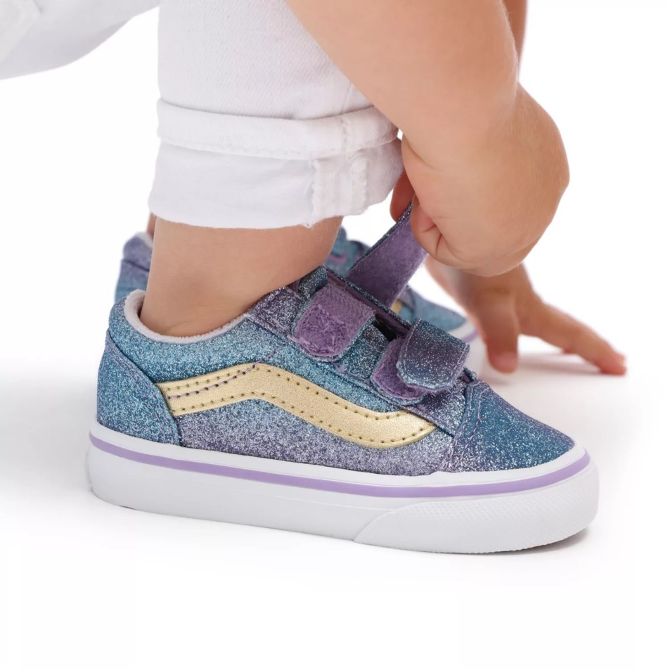 Furgonok Toddler Ombre Glitter Old Skool V Cipő (1-4 év) Lila