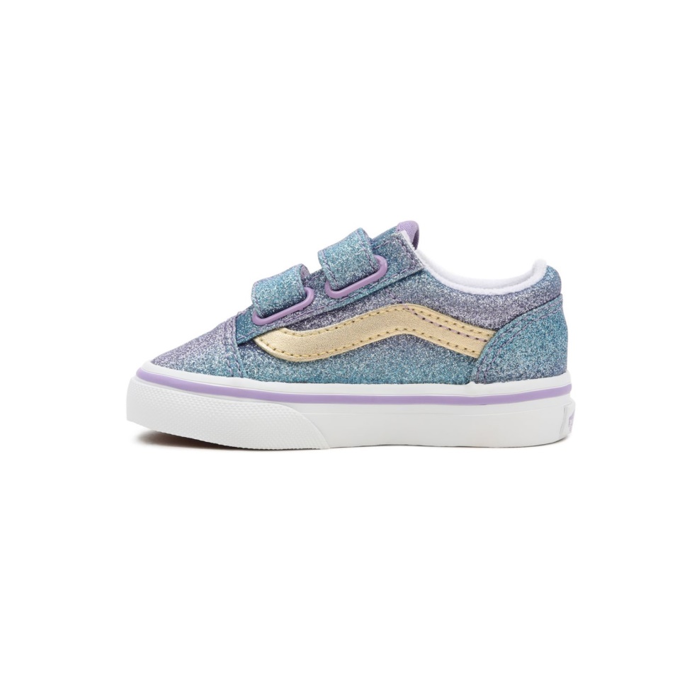 Furgonok Toddler Ombre Glitter Old Skool V Cipő (1-4 év) Lila