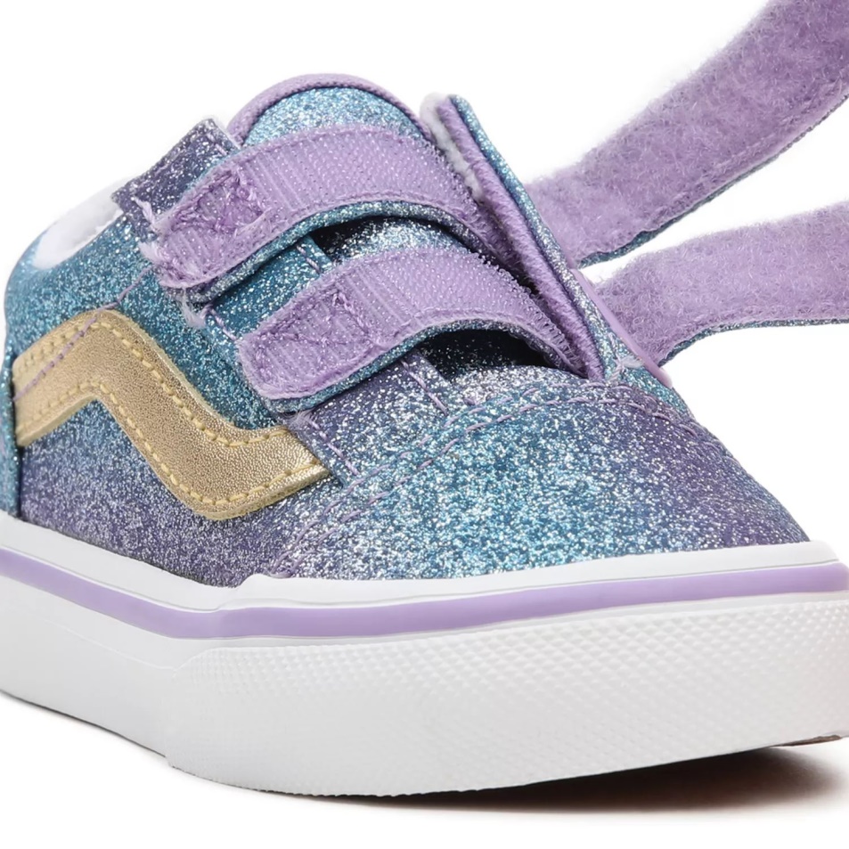 Furgonok Toddler Ombre Glitter Old Skool V Cipő (1-4 év) Lila