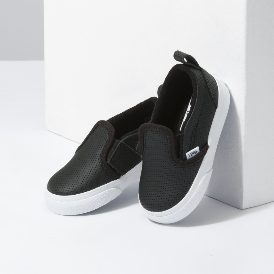 Vans Toddler Perf Slip-on V Cipő (1-4 év) Fekete