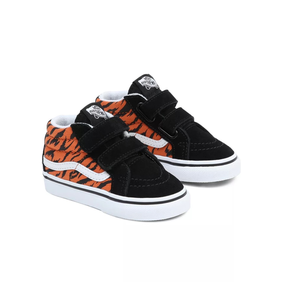 Vans Toddler Sk8-mid Reissue V Cipő (1-4 év) Fekete-narancs