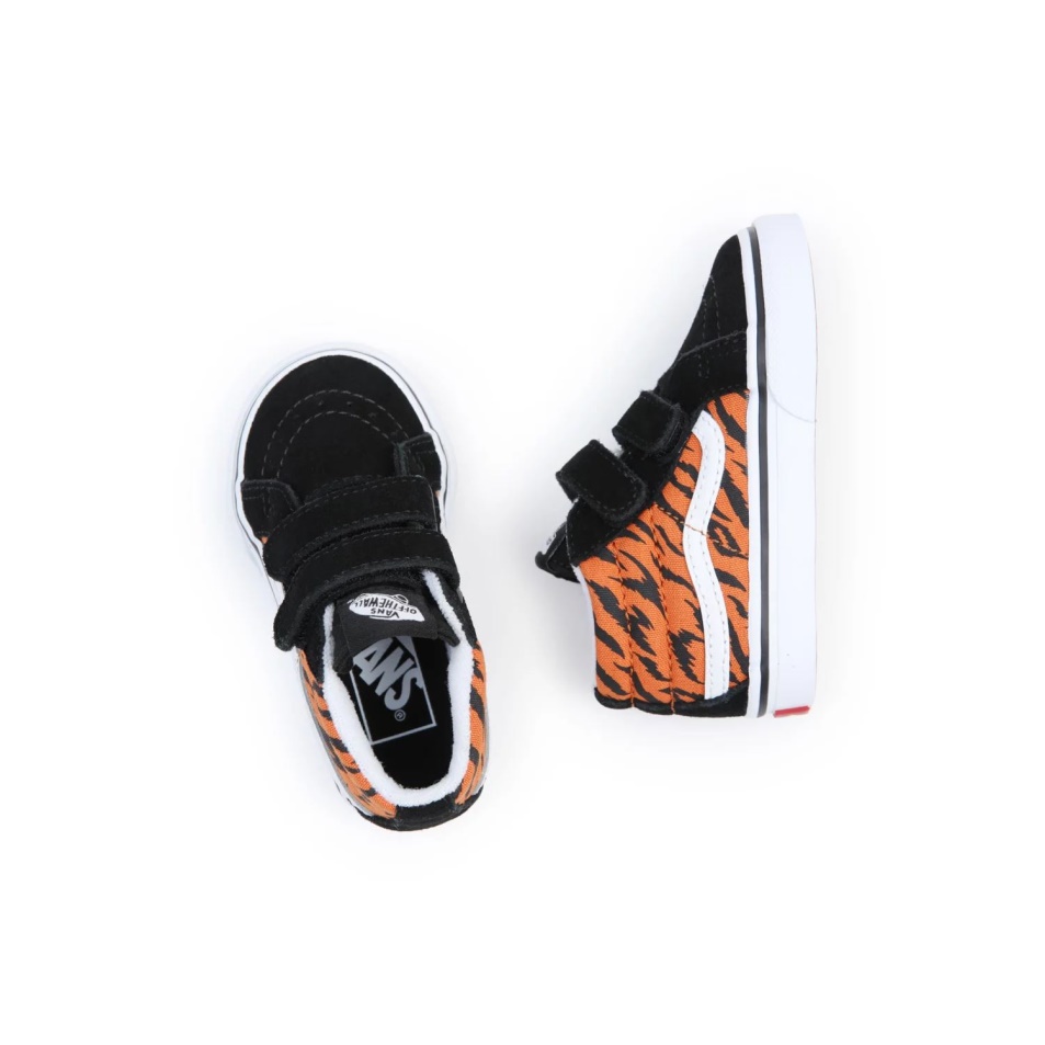 Vans Toddler Sk8-mid Reissue V Cipő (1-4 év) Fekete-narancs