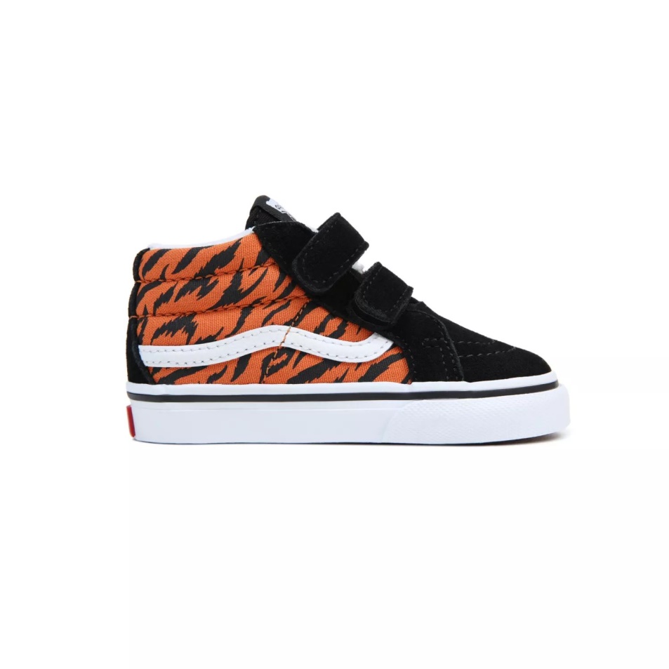 Vans Toddler Sk8-mid Reissue V Cipő (1-4 év) Fekete-narancs