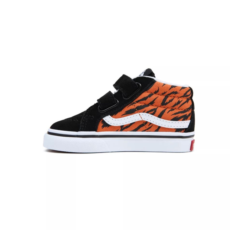 Vans Toddler Sk8-mid Reissue V Cipő (1-4 év) Fekete-narancs