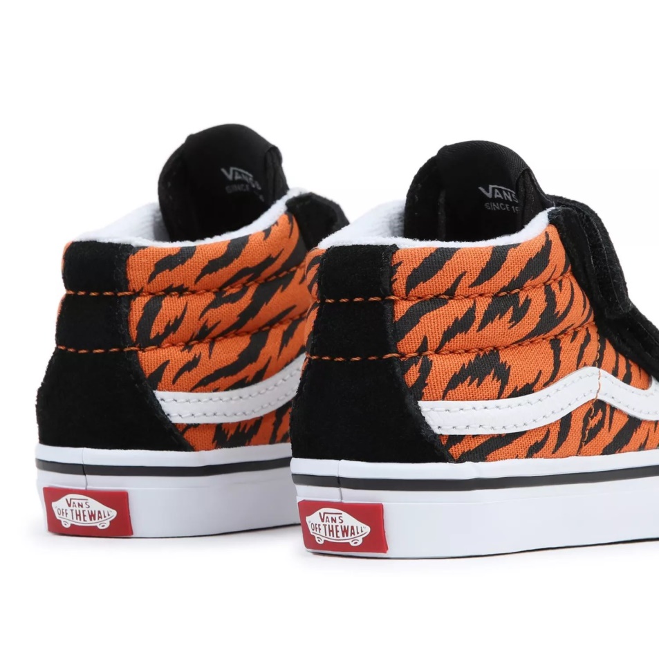 Vans Toddler Sk8-mid Reissue V Cipő (1-4 év) Fekete-narancs