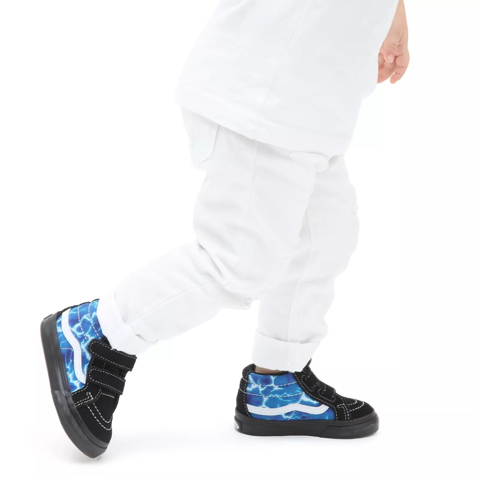 Furgonok Toddler Sk8-mid Reissue V Cipő (1-4 év) Kék-fekete