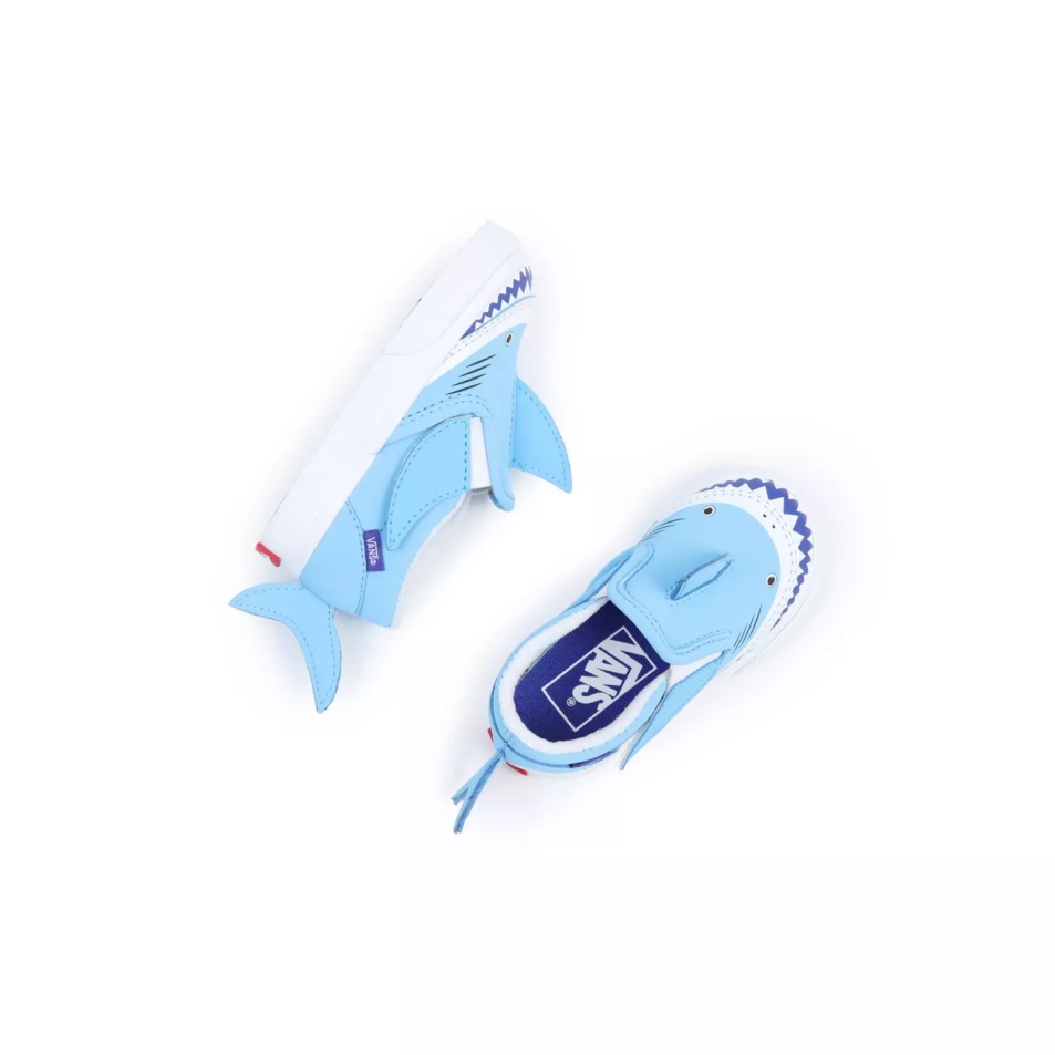 Kisteherautók Toddler Slip-on V Cápacipő (1-4 év) Kék