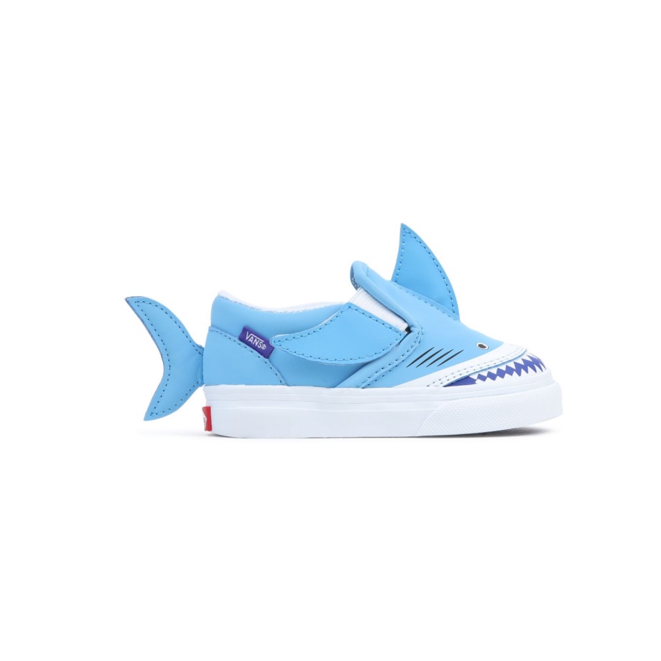 Kisteherautók Toddler Slip-on V Cápacipő (1-4 év) Kék