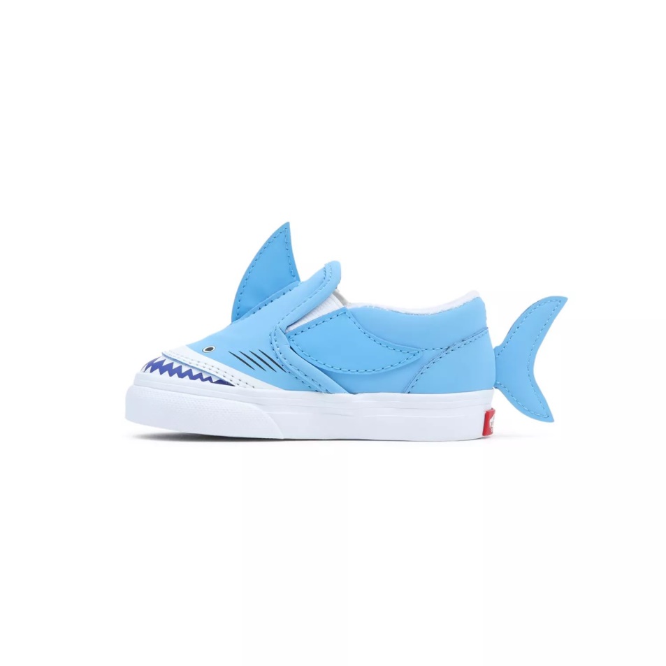 Kisteherautók Toddler Slip-on V Cápacipő (1-4 év) Kék