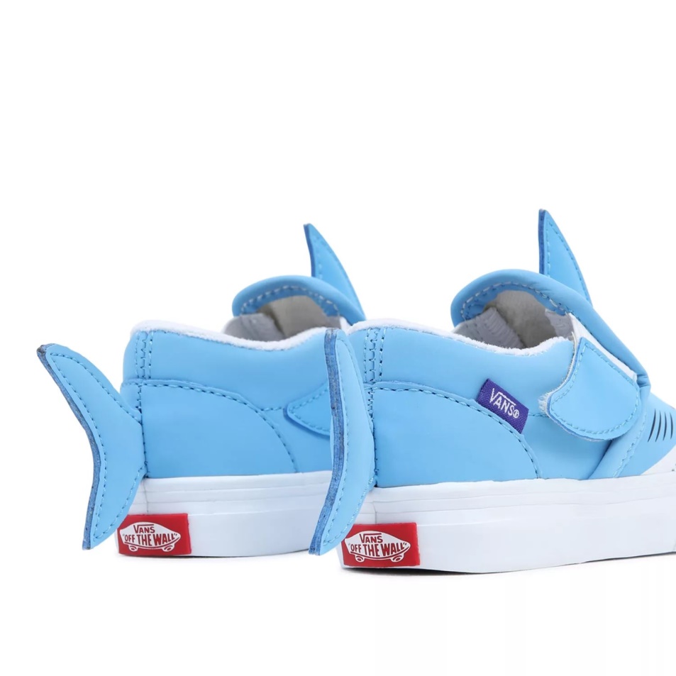 Kisteherautók Toddler Slip-on V Cápacipő (1-4 év) Kék