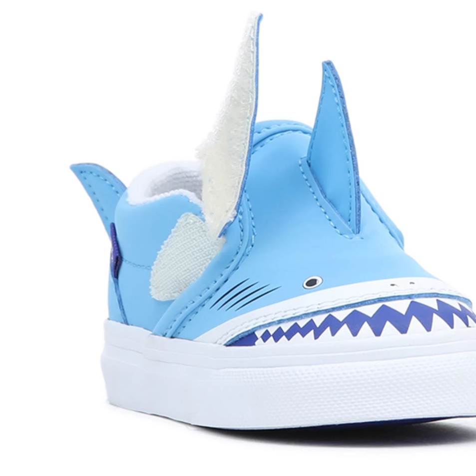 Kisteherautók Toddler Slip-on V Cápacipő (1-4 év) Kék