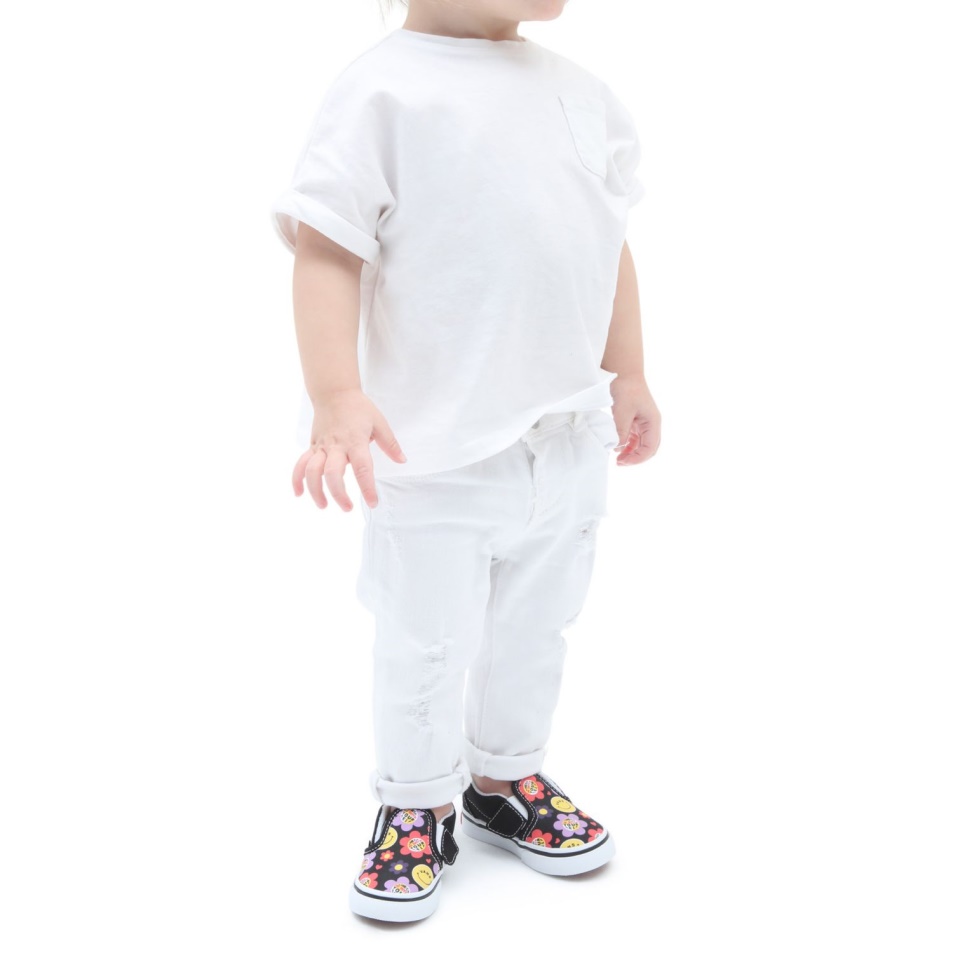Kisteherautók Toddler Slip-on V Cipő (1-4 év) Fekete