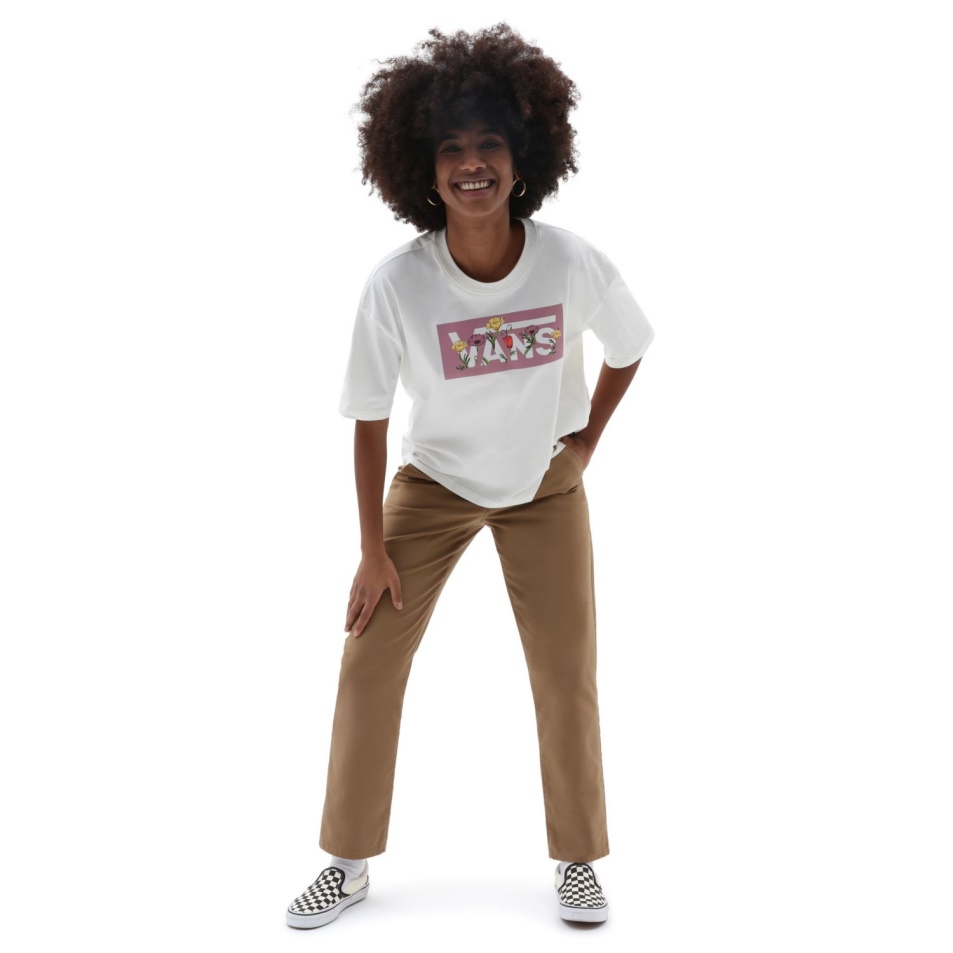 Vans Tussy Boxy Póló Fehér