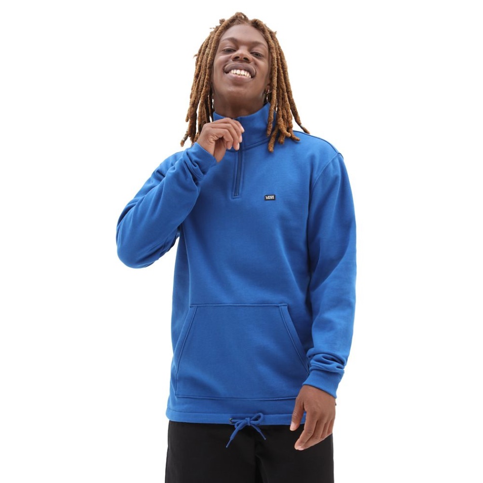 Vans Versa Standard Q-zip Pulóver Kék