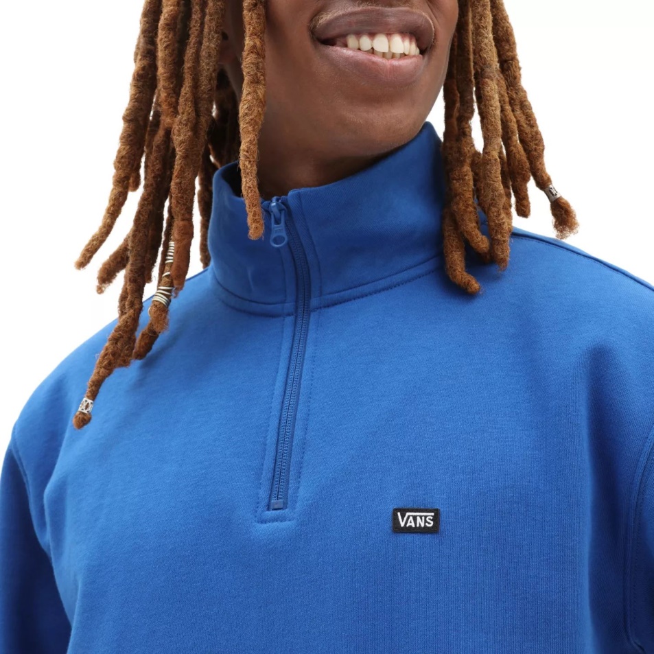 Vans Versa Standard Q-zip Pulóver Kék