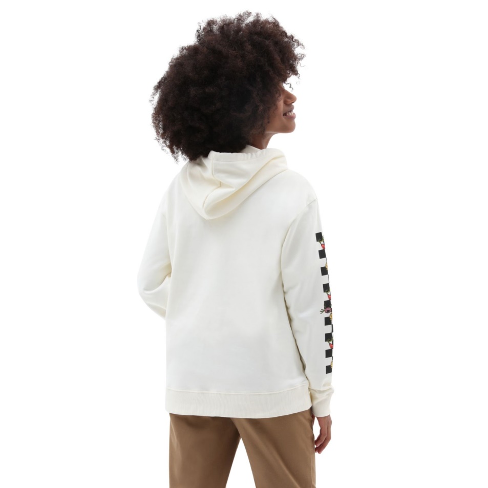 Vans Wyld Tangle Poppy Bff Hosszú Ujjú Kapucnis Kapucnis Fehér