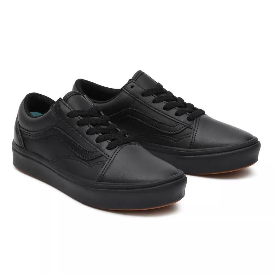 Kisteherautó Ifjúsági Klasszikus Tumble Comfycush Old Skool Cipő (8-14 év) Fekete