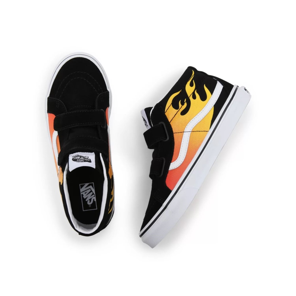 Furgonok Ifjúsági Hot Flame Sk8-mid Reissue V Cipő (8-14 év) Fekete