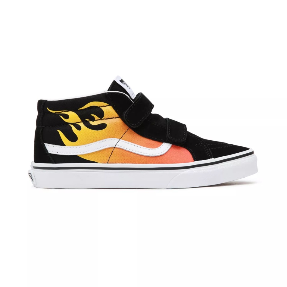 Furgonok Ifjúsági Hot Flame Sk8-mid Reissue V Cipő (8-14 év) Fekete