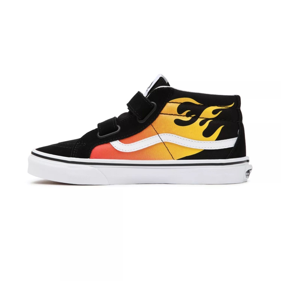 Furgonok Ifjúsági Hot Flame Sk8-mid Reissue V Cipő (8-14 év) Fekete